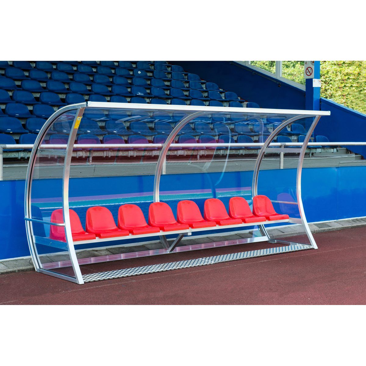 Spielerkabine Exklusiv, 6,0 m breit - 12 Sitze – Produktfoto