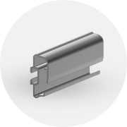 Bandenwerbe-Elemente mit Standrohren, alunatur – Produktfoto