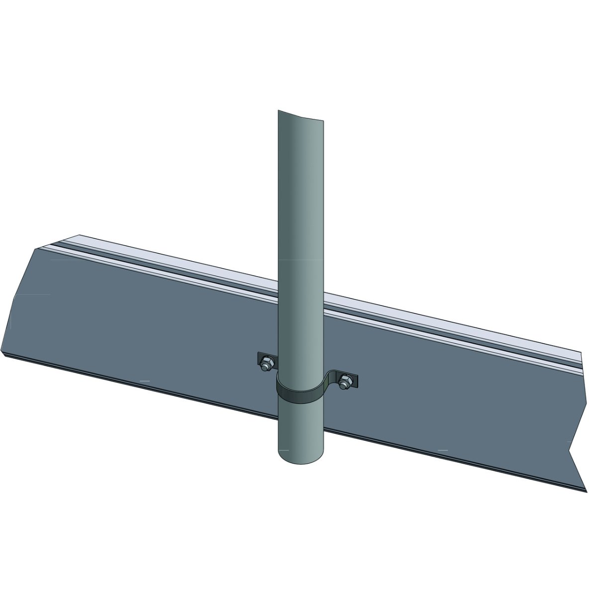 Prallschutzbohle aus Aluminium 20 cm hoch – Produktfoto