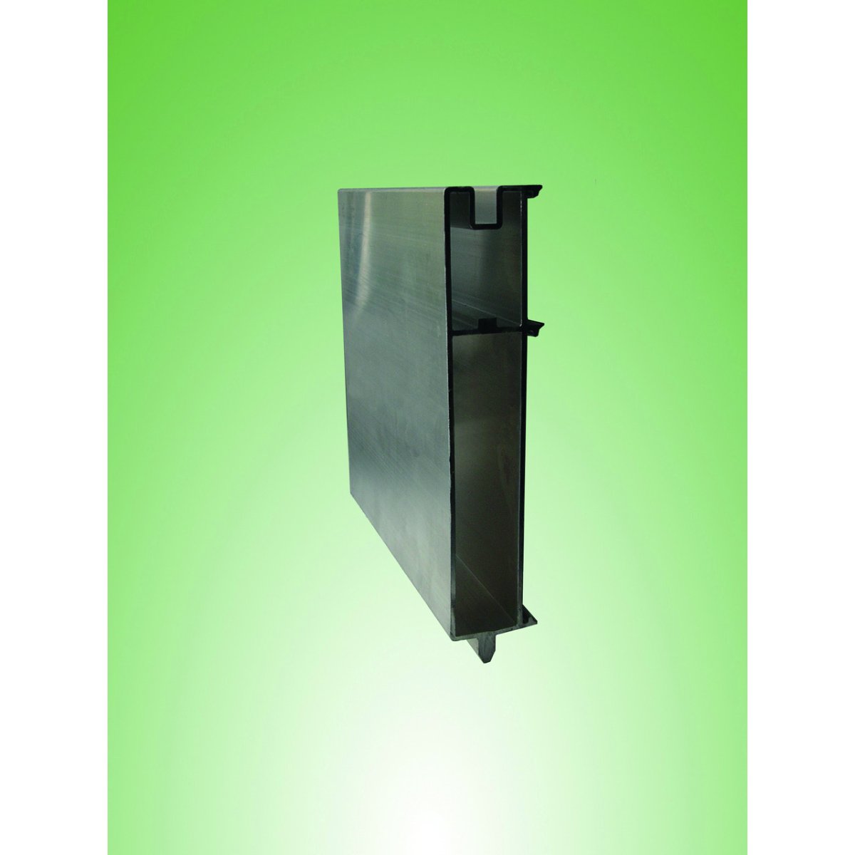 Prallschutzbohle aus Aluminium 20 cm hoch, Profil glatt - (laufender Meter), fortlaufend montierbar – Produktfoto 2