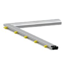 Bodenrahmen Bundesliga, Aluminium, hochklappbar – Produktfoto
